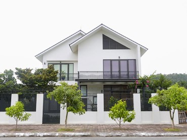 Công trình xây dựng biệt thự 2 tầng mái thái đẹp tại Lục Ngạn, Bắc Giang