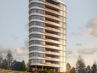 khách sạn hiện đại có view hoàng hôn trên mặt biển